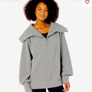 Varley Vine Half Zip Gray Marl XS